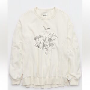 Aerie Disney Mickey Mouse Halloween bats soft oversized sweatshirt